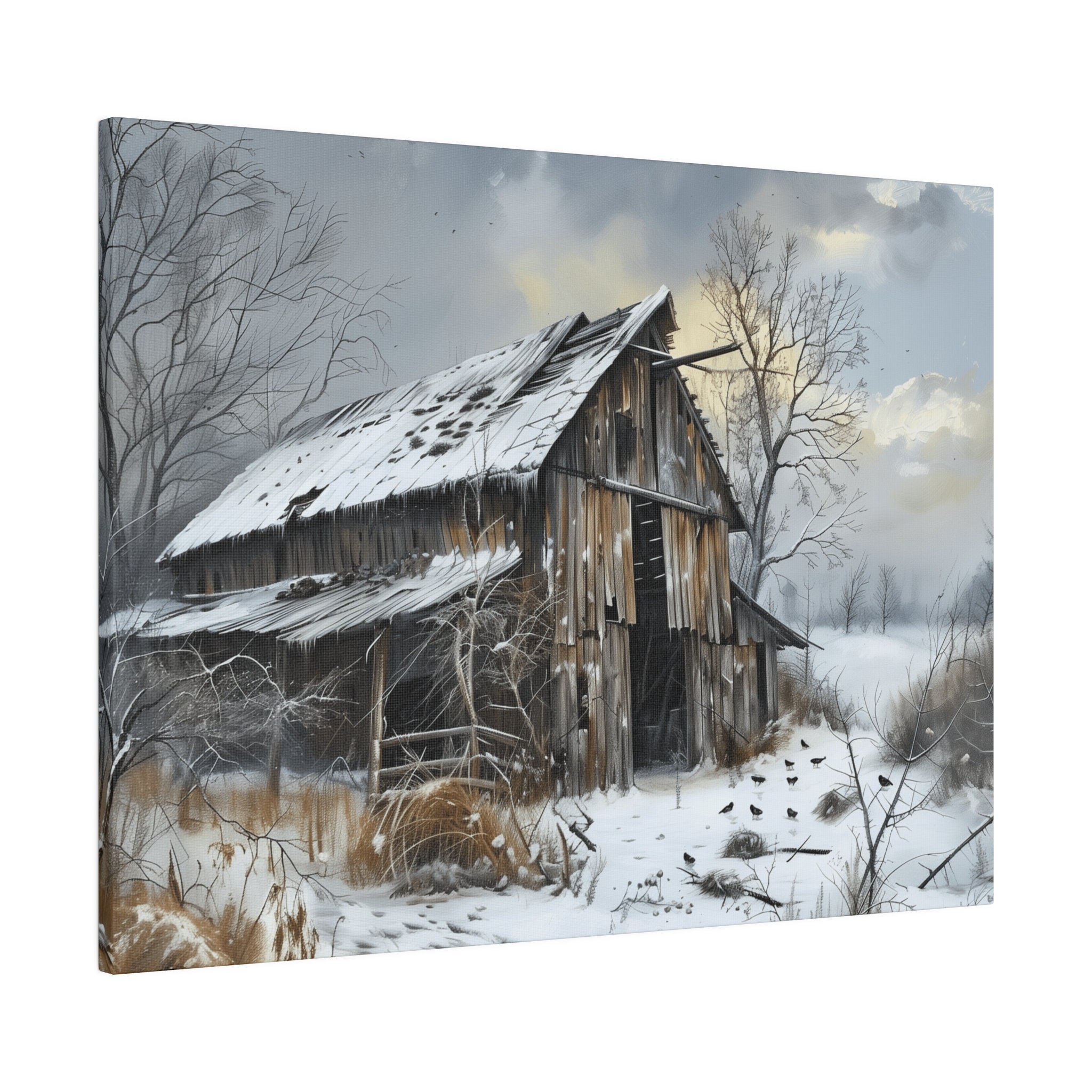 Rustic Canvas Old Rustic Barn, Canvas Wall Art - Etsy