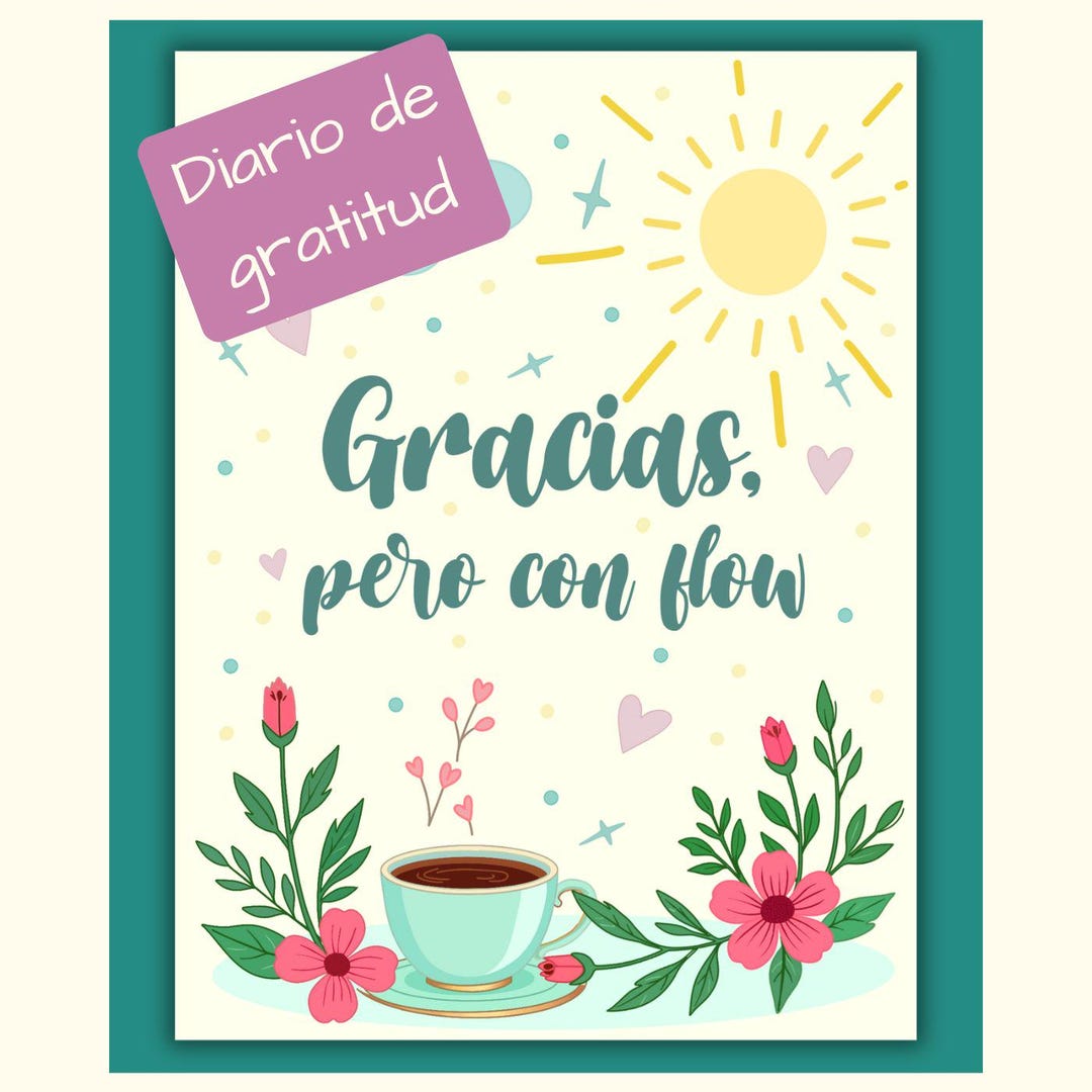 Fun Gratitude Journal. Digital Template for Printing or Using on a ...