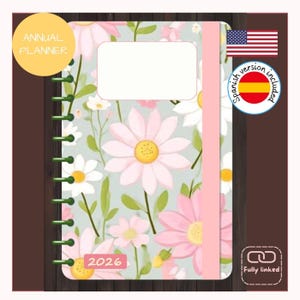 Daisy Digital Planner | Cute Floral iPad Planner | Pastel Aesthetic GoodNotes Journal | Daily & Weekly Planner 2026