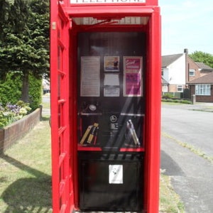 Vinyl Printed Interior Print to Fit a K6 RED TELEPHONE BOX Full Size ...