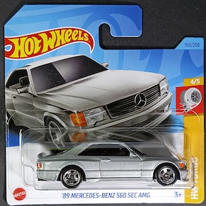 89 Mercedes -Benz 560 sec AMG Hot wheels collectible model miniature car gift item for car collectors
