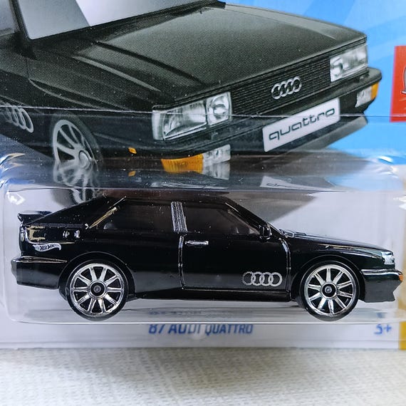 Hot Wheels '87 Audi Quattro Black Collectible Model Car