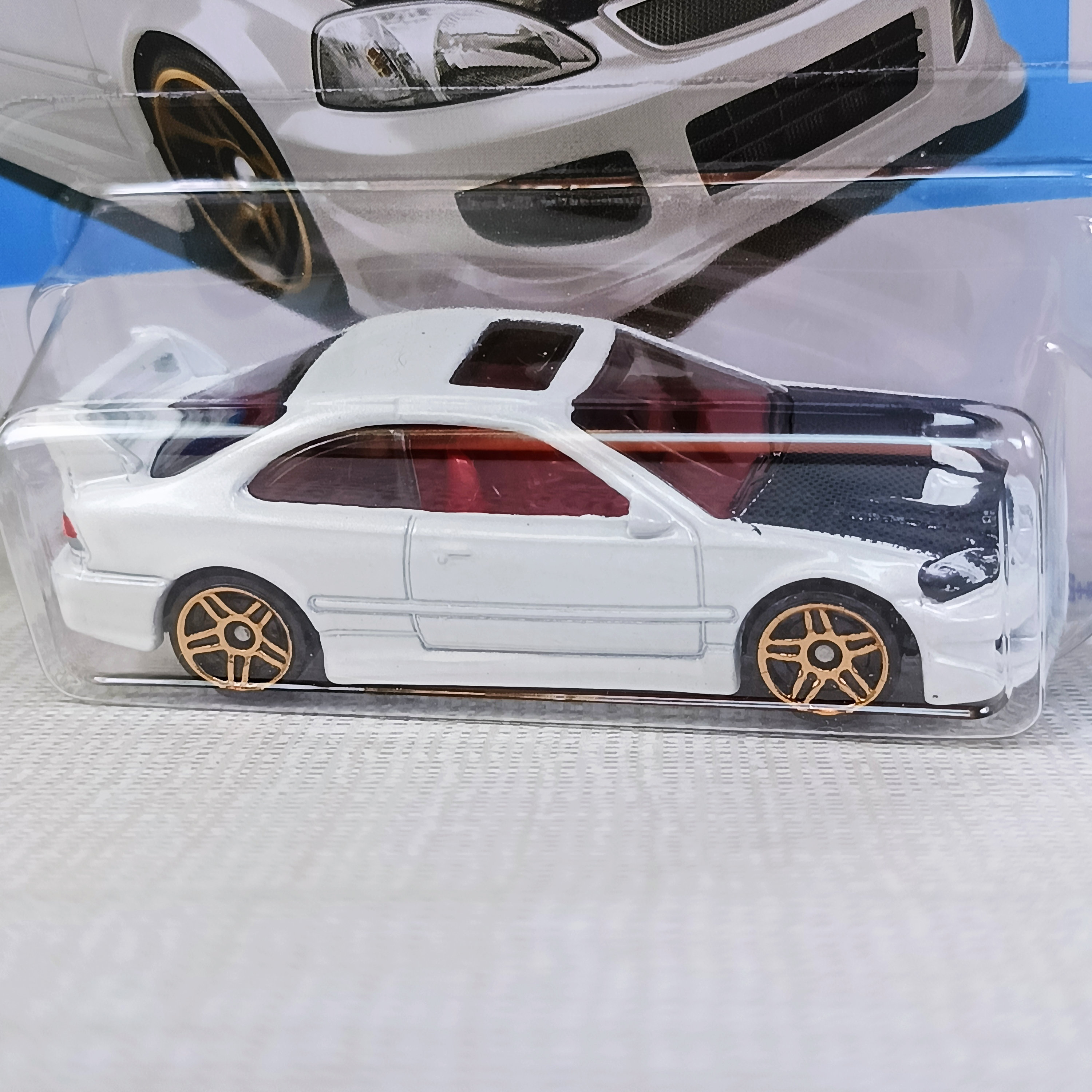 Hot Wheels Honda Civic Si Black and White Collectible Model