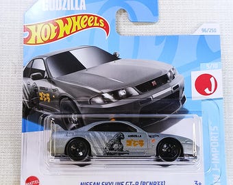 Hot wheels Nissan Skyline GT-R (BCNR33) collectible model miniature car for birthday gift