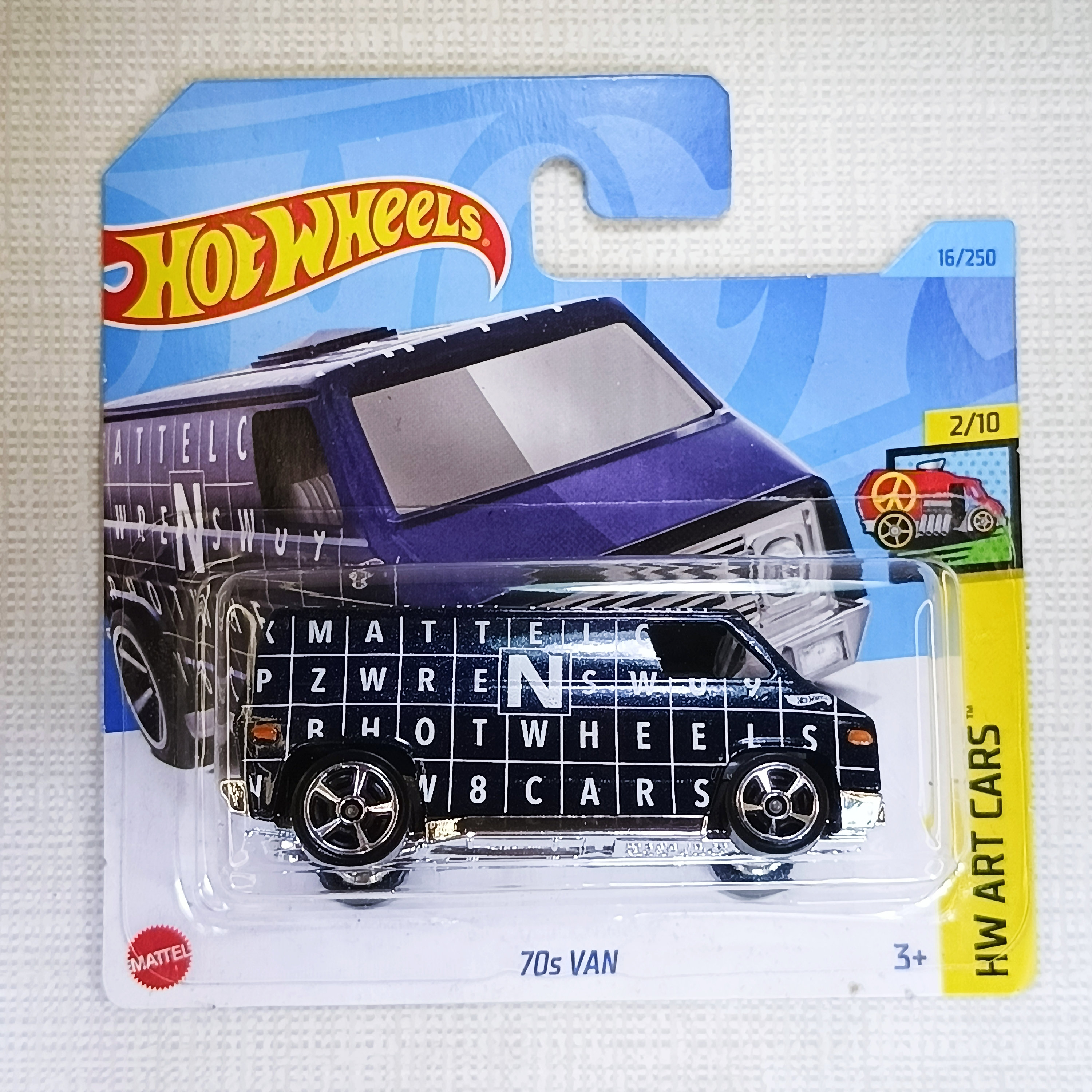 Hot Wheels 70s Van Black Collectible Model Car Miniature