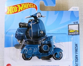 Hot wheels Vespa 90 SS Super Sprint 1966 blue collectible model miniature car for birthday gift
