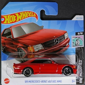 89 Mercedes -Benz 560 sec AMG Hot wheels collectible model miniature car gift item for car collectors