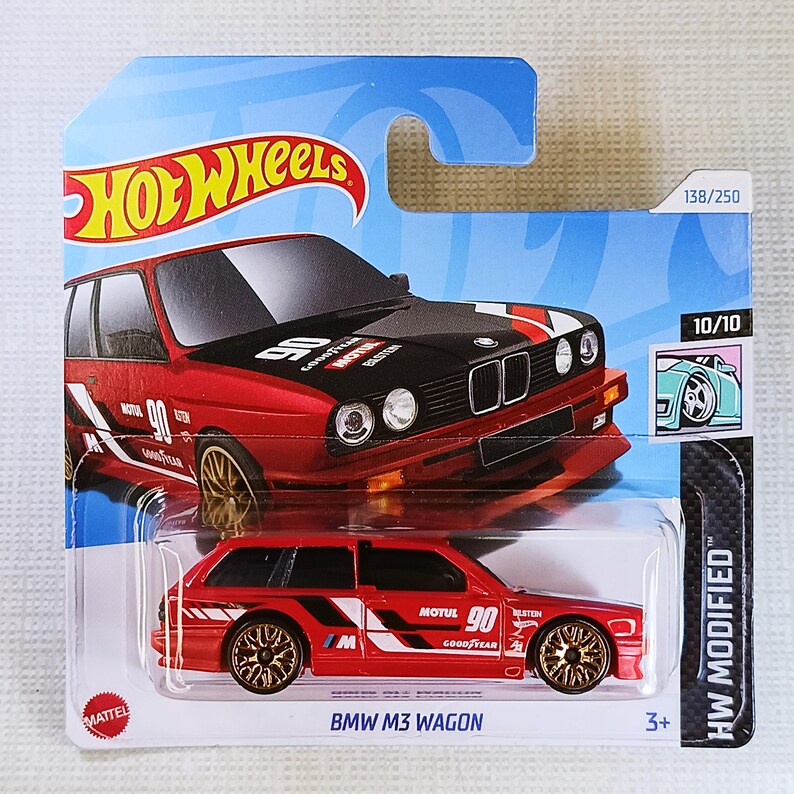 Hot Wheels BMW M3 Wagon Red Collectible Model Miniature Car for ...