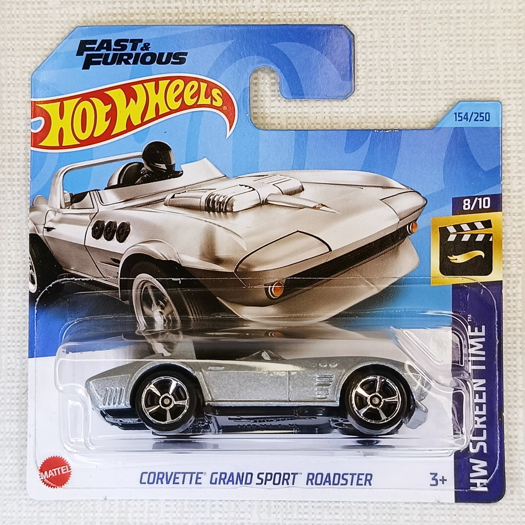 ミニカー Hot Wheels Corvette Grand Sport 1/18 Hot Wheels Brick Builds: Corvette Grand Sport with Moving Parts