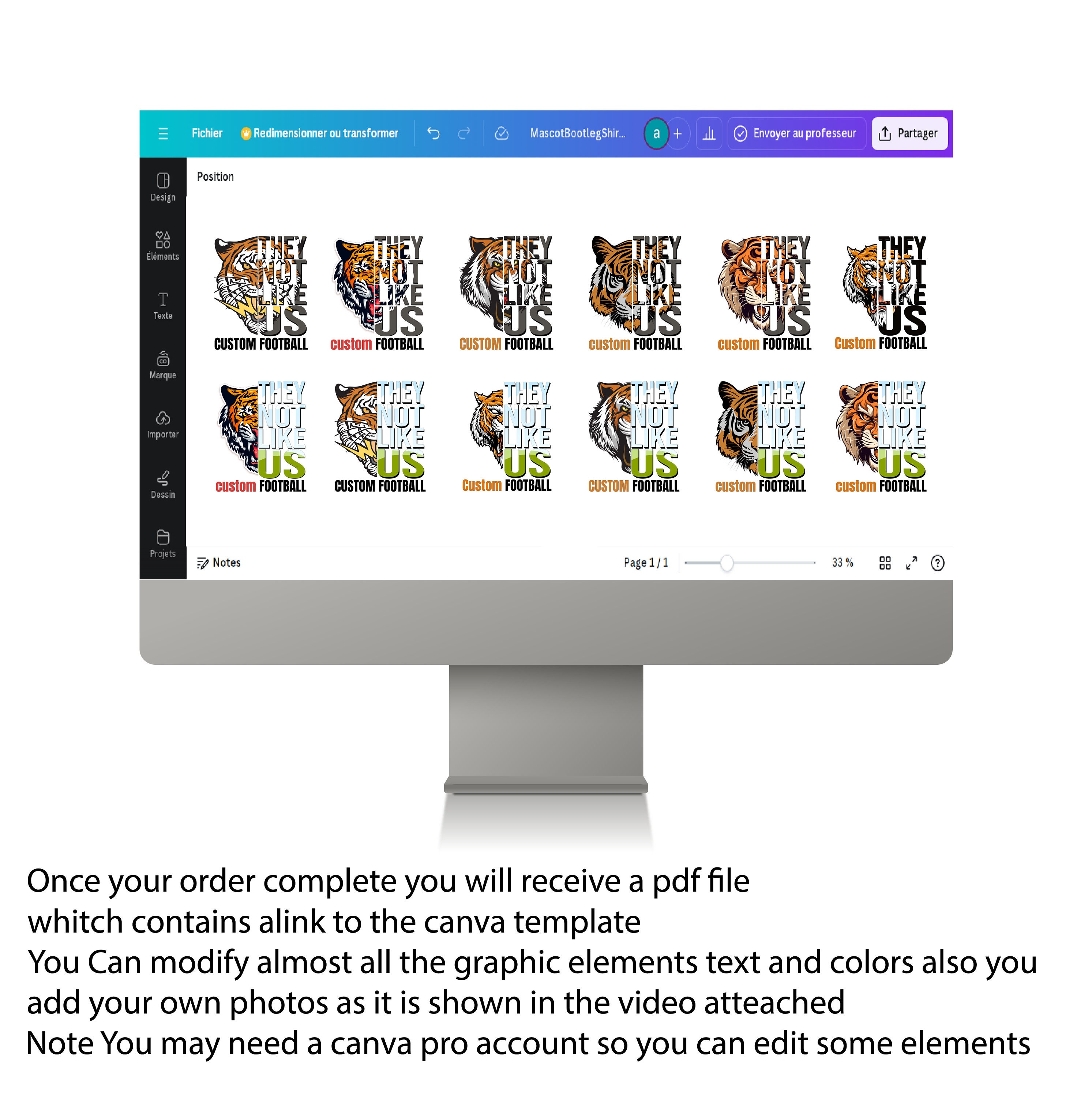 Customizable Program Frames Canva Frame Set, 4 Frames Featuring