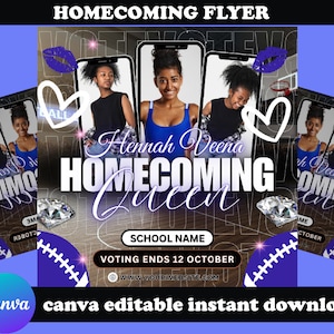 Homecoming Queen Flyer – Specifically for campaigns related to the election of a homecoming queen