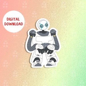 Arquivos PNG fofos de robôs selvagens para sublimação Filme de robô engraçado PNG Clipart Desenhos de sublimação PNG