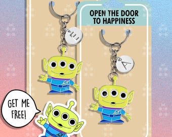 Toy Story Alien Kawaii porte-clés cadeau meilleurs amis porte-clés Toy Story enfants esthétique porte-clés porte-clés assortis couple ensemble de porte-clés
