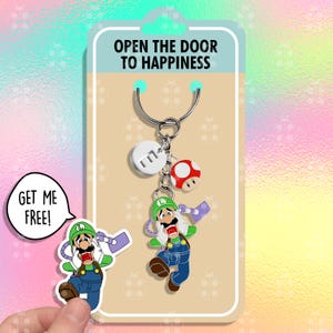 Mario Luigi Spiel Schlüsselbund Geschenk Beste Freunde Schlüsselanhänger Super Mario Lustige Schlüsselanhänger Passende Schlüsselanhänger Rucksack Schlüsselanhänger Paar Schlüsselanhänger Set