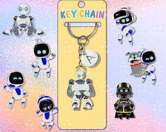 Wild Robot Funny Keychain Gift Best Friends Keychains Robot Movie Cute Keychain Matching Keychains Backpack Keychain Couple Keychain Set
