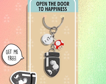 Llavero del juego Bullet Bill, regalo para mejores amigos, llaveros divertidos de Super Mario, llaveros a juego, llavero para mochila, conjunto de llaveros para parejas