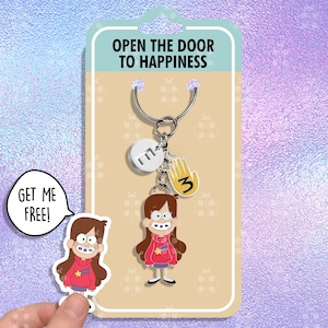 Mabel Pines Süßes Schlüsselbund Geschenk Beste Freunde Schlüsselanhänger Gravity Falls Kawaii Schlüsselanhänger Passende Schlüsselanhänger Liebhaber Paar Schlüsselbund Set