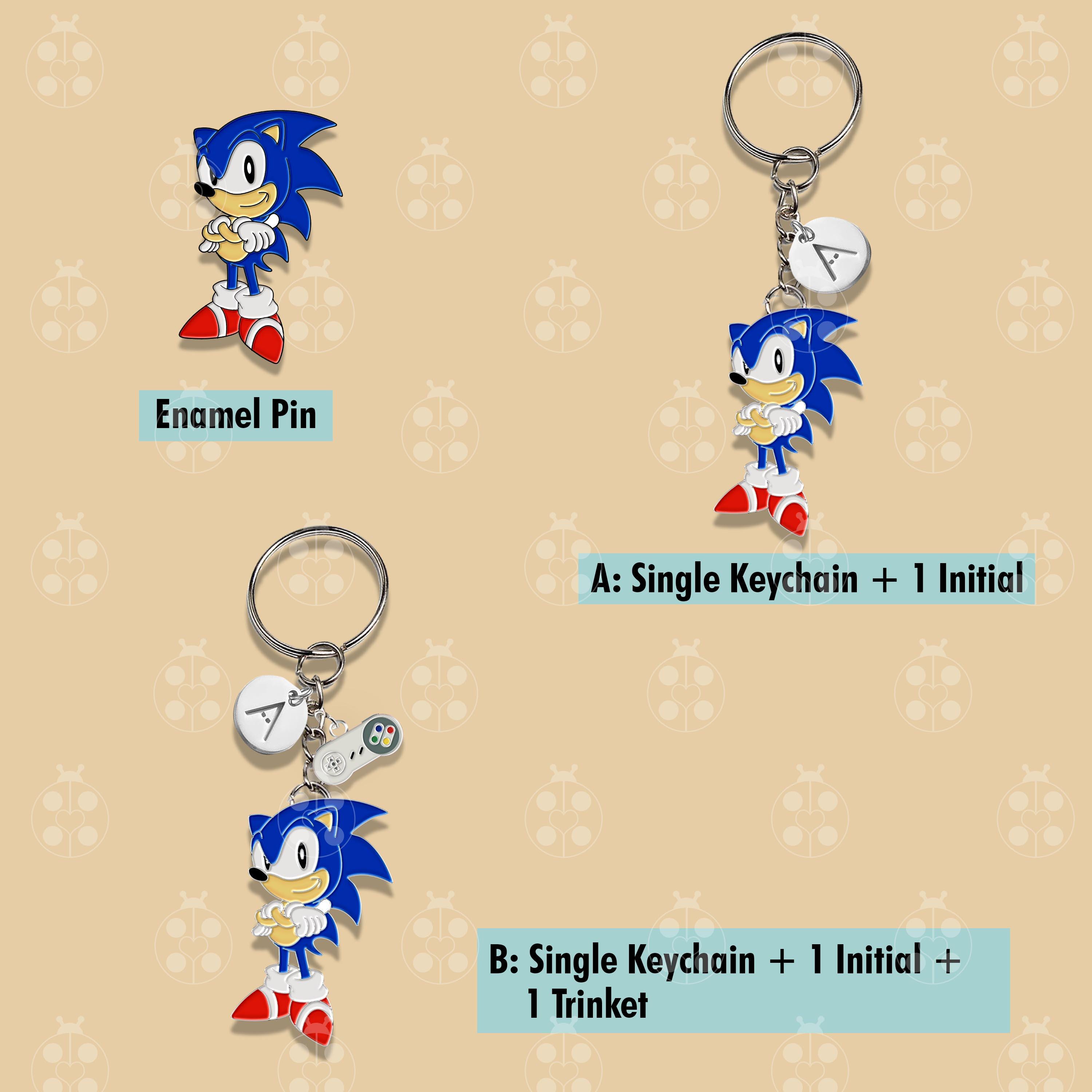 Blue Hedgehog Anime Keychain Gift Best Friends Keychains Game Hedgehog ...