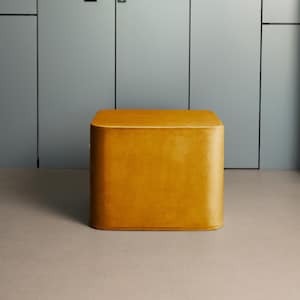 Fluwelen poef – moderne minimalistische gestoffeerde poef, multifunctionele stoel of voetenbank, meubels met zacht accent voor woonkamer of slaapkamer