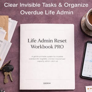 Arbeitsbuch für überwältigte Erwachsene, Printable PDF Organizer