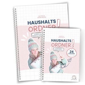 Familienorganisation leicht gemacht | Haushaltsordner A4 o. A5 Workbook | Spiralbindung | über 60 Seiten Übungen & Vorlagen