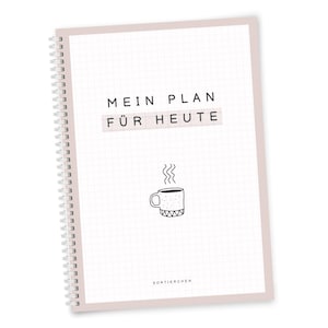 Tagesplaner A4 | Strukturplan Privat + Arbeit Notizblock