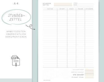 Timesheet Bundle | Time Tracking | Printable PDF