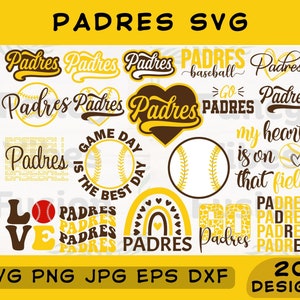 Padres Svg Bundle, Padres Png Bundle, Padres Shirt Svg, Trendy Svg, Instant Digital Download, Designs In Svg Png Eps Dxf Jpg