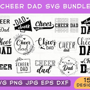Cheer Dad Svg, Cheer Dad Svg Bundle, Cheer Svg, Dad Love, Father Day Svg, Cheer Dad Shirt, Cheer Png, Dad Clipart, Best Dad Ever, Dad Svg