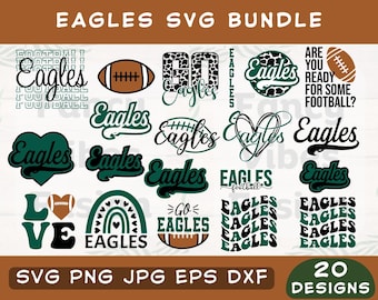 Eagles Svg Bundle, Eagles Svg, Eagles Png Bundle, Eagles Png, Eagles Love Png, Eagles Shirt Svg, Instant Download, Svg Png Eps Dxf Jpeg