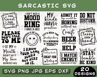 Sarcastic Svg, Sarcastic Png Bundle, Sarcasm Svg, Funny Svg, Funny Quotes Svg, Sarcastic Sayings Svg, Sarcastic Svg Bundle, Funny Png Files