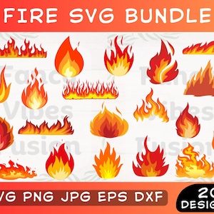 Paquete de svg de fuego, png de fuego, svg de llamas de fuego, imágenes prediseñadas de fuego, svg de llamas de fuego, svg de llamas, svg de fuego de campamento, svg popular, svg para silueta cricut