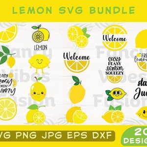 Zitrone SVG-Bundle, Zitrone Png, Zitronen zwar, Hallo Sommer zwar, Zitronenbaum Schmuck, Sommer zwar, Zitrone Clipart, Zitrone geschichtet, Zitrone Zeichen, Zitrone Dekor