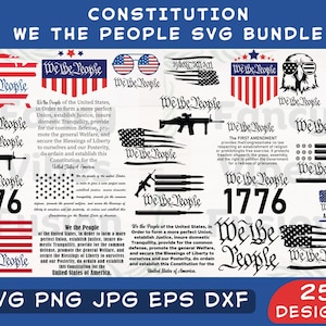 Nosotros el pueblo Svg, Constitución Svg, 4 de julio Svg, Segunda enmienda Svg, 4 de julio Svg, Bandera estadounidense Svg, 1776 Svg, Estados Unidos Svg