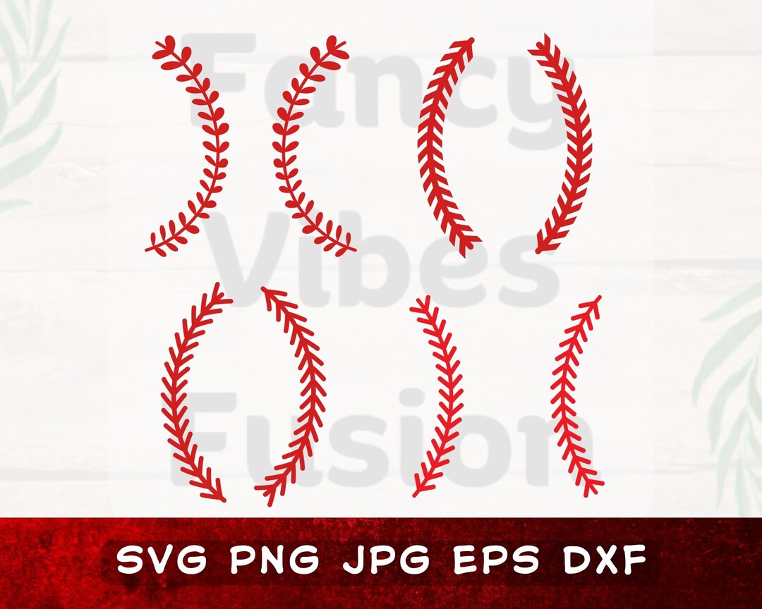 Baseball Stitches Svg, Stitch Svg, Baseball Laces Svg, Baseball Svg