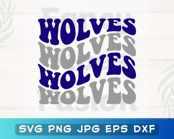 Wolves Svg, Wolves Spirit Svg, Wolves Sport Svg, Wolves Mascot Svg, Wolves Football Svg, Wolves Cheer Svg,  Retro Wolves Svg, Groovy Wolves