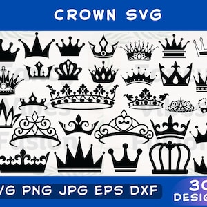 Crown Svg, Crown Svg Bundle, Crown Png Bundle, Royal Crown Svg, King Crown Svg, Queen Crown Svg, Princess Tiara Svg, Svg Files For Cricut