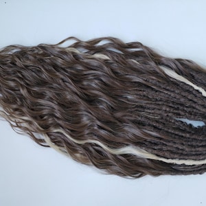 Synthetic Double Ended Dreads: Textured DE Locs Hair Extension image 3