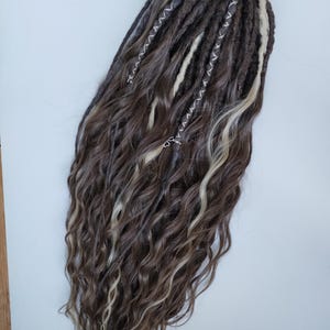 Synthetic Double Ended Dreads: Textured DE Locs Hair Extension image 13