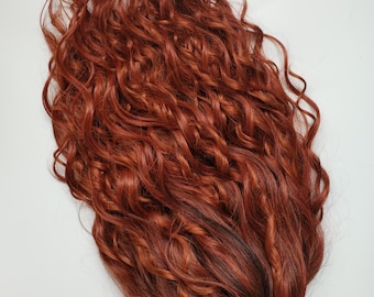 Red Synthetic Dreadlock Extensions: Double Ended Faux Dreads