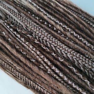 Synthetic Dreadlock Extensions, Double Ended Dread Extension, Faux Dreads Female, DE Locs Extension, Gift for Her