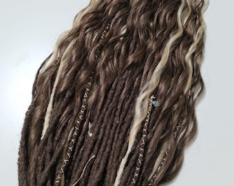 Synthetic Double Ended Dreads: Textured DE Locs Hair Extension