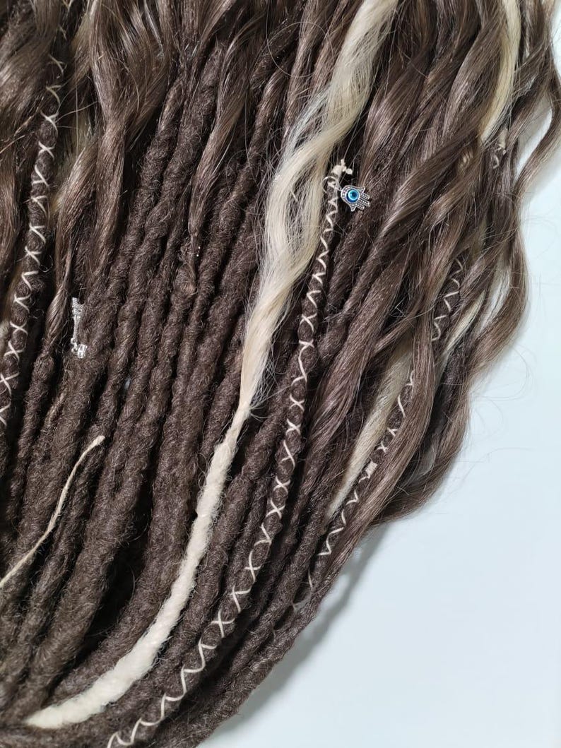 Synthetic dreadlocks, Faux dreads, handmade dreadlocks, hair extensions, wavy dreads