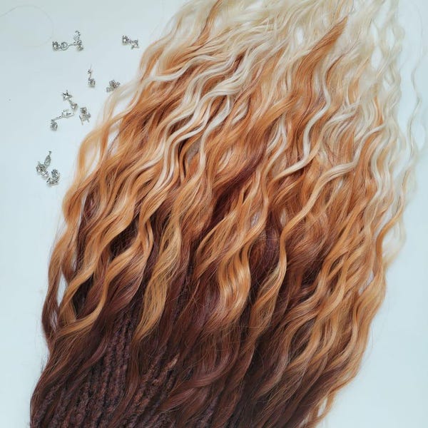 Extensiones de rastas sintéticas onduladas: rastas falsas de doble punta