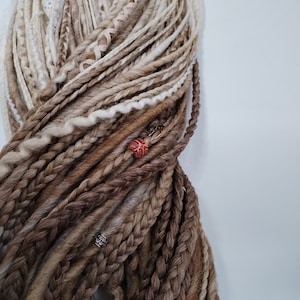 Synthetic Dreadlock Extensions, Double Ended Dread Extension, Faux Dreads Female, DE Locs Extension, Gift for Her
