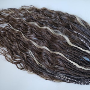 Synthetic Double Ended Dreads: Textured DE Locs Hair Extension image 5