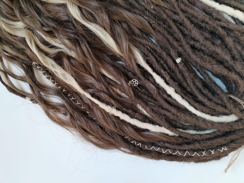 Synthetic dreadlocks, Faux dreads, handmade dreadlocks, hair extensions, wavy dreads