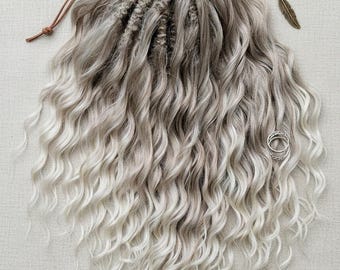Boho Brown blonde Synthetic Dreadlock Extensions: Double Ended DE Locs