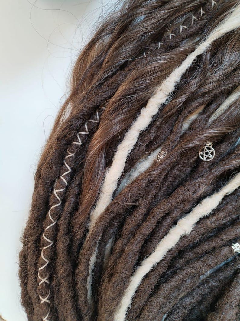 Synthetic dreadlocks, Faux dreads, handmade dreadlocks, hair extensions, wavy dreads