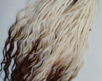 Ombre Synthetic Dreadlock Extensions: Double Ended Faux Dreads